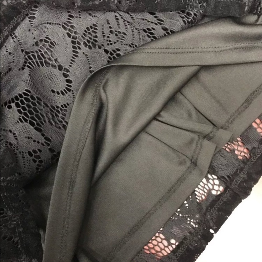 Betsey Johnson lace sleeve shift faux pearl NWT - Picture 6 of 8